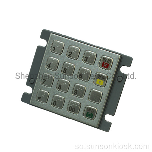 Compact Encrypting Pin Pad oo loogu talagalay Qalabka Bixinta La qaadan karo